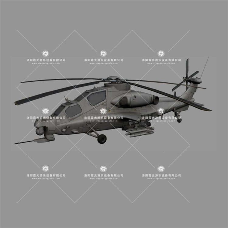 东莞武装直升机3D模型